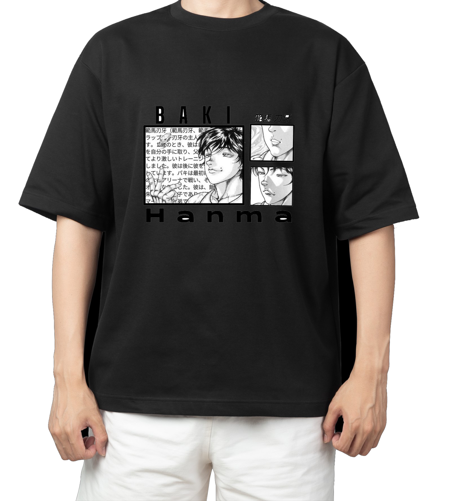 anami baki  t- shirt One Size Black 10