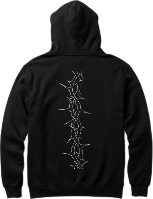 Goth Oversize Hoodie Black Back 10
