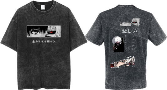 Tokyo ghoul t- shirt One Size Washed Back 10