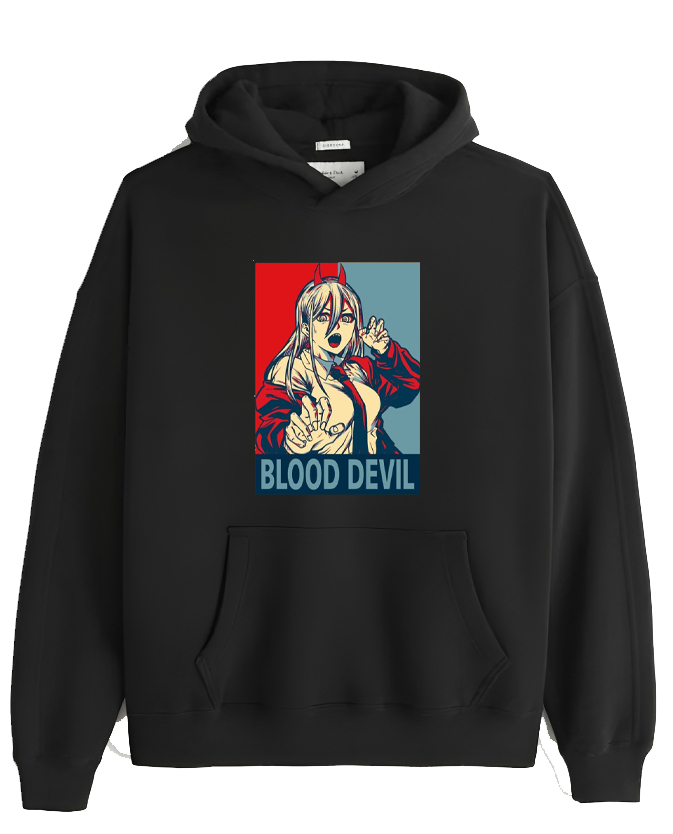 Chainsaw Man One Size hoodie Black 10