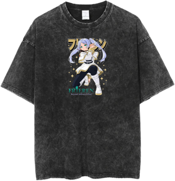 Frieren Beyond Journey's End t- shirt One Size Washed 10