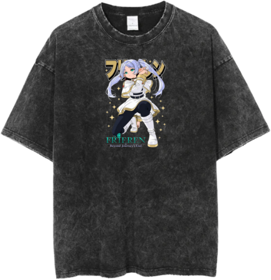 Frieren Beyond Journey's End t- shirt One Size Washed 10