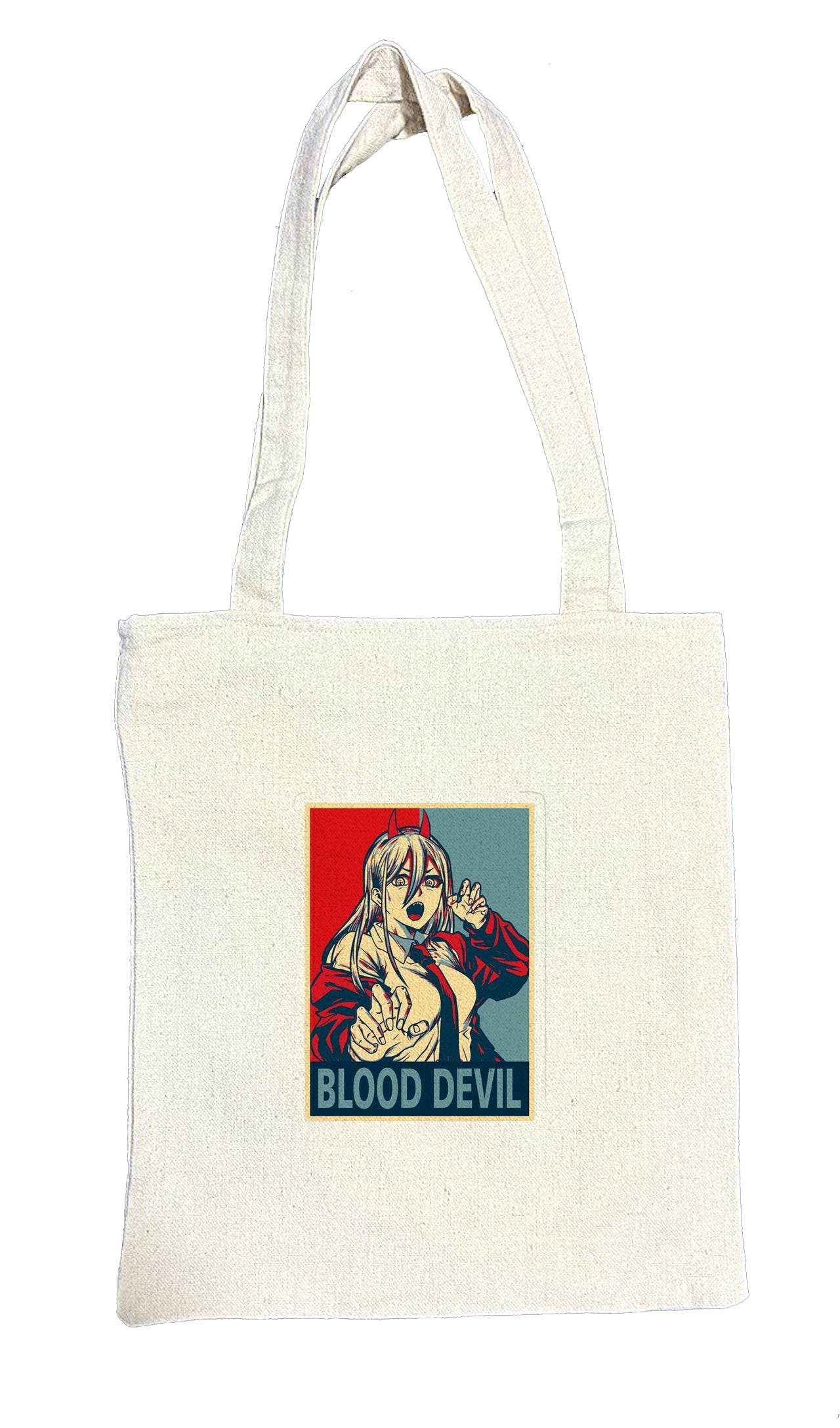 Chainsaw Man tote bag beige 3