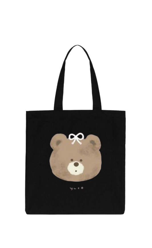 bear tote bag Black 10