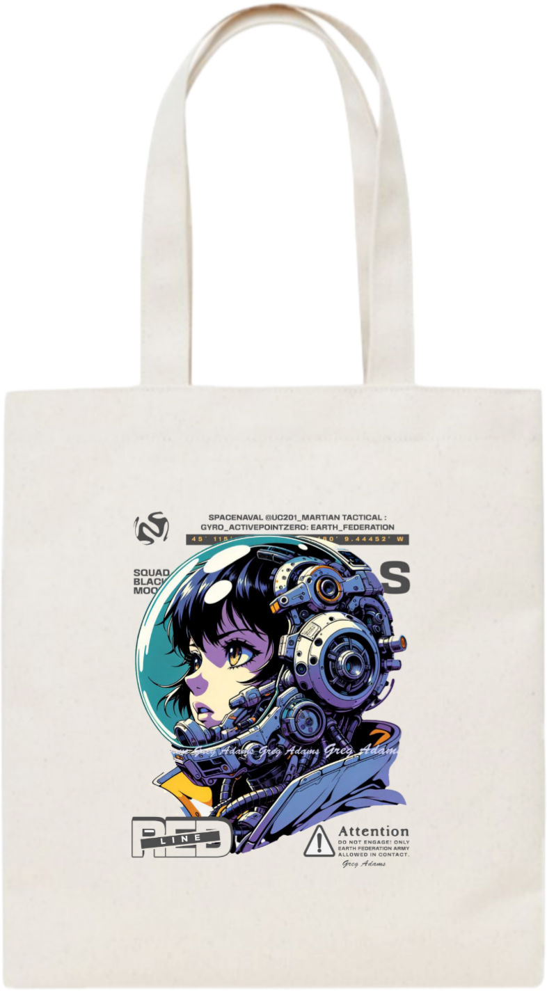 Squad Black Moon tote bag beige 10