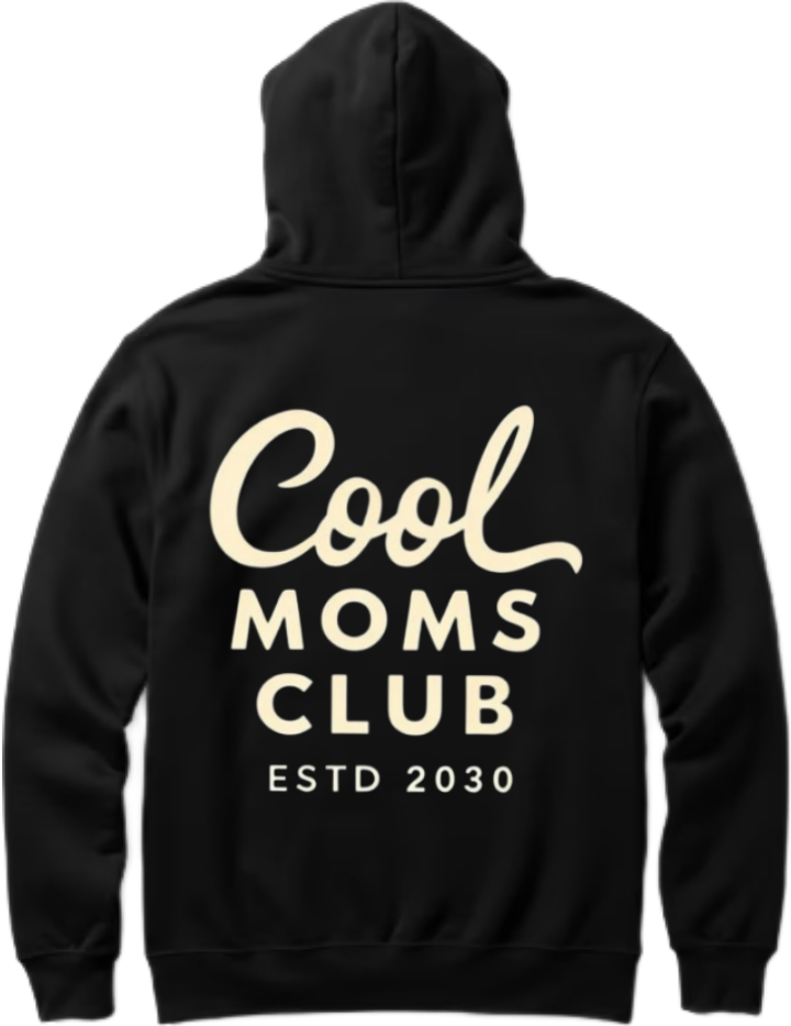 Mom dad parents Oversize Hoodie Black Back 10