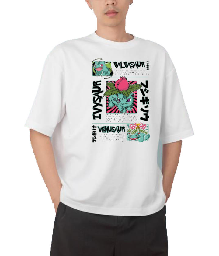 Digimon Adventure t- shirt Over Size White 10