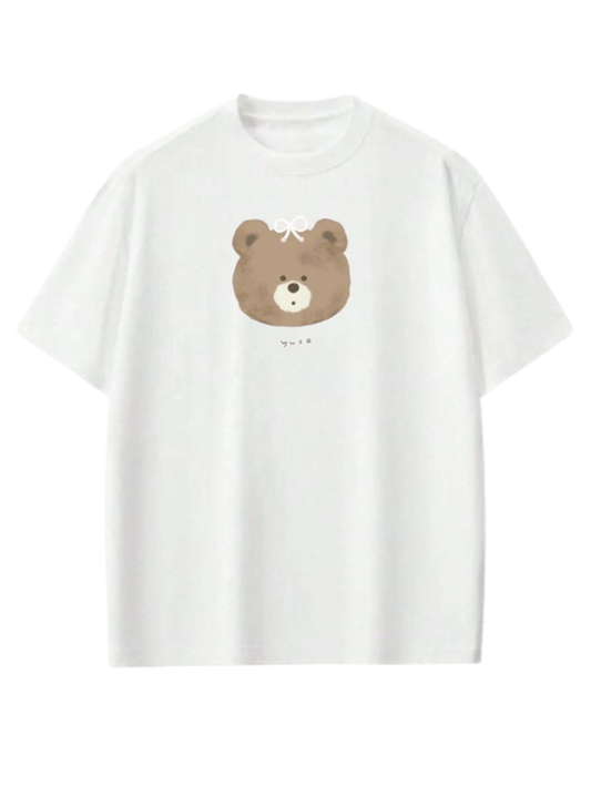 bear t- shirt White  10