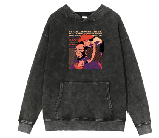 Cowboy Bebop Over Size hoodie Washed 10