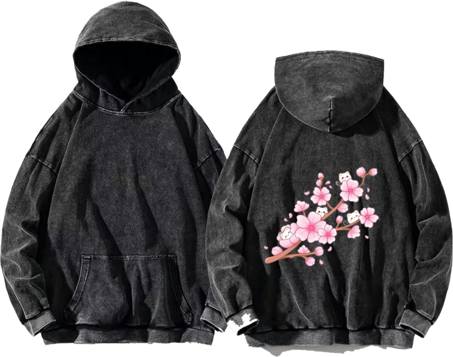 Temu One Size hoodie Washed Back 10