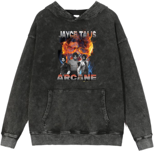 League of Legends Jayce Talis Over Size hoodie Washed 3