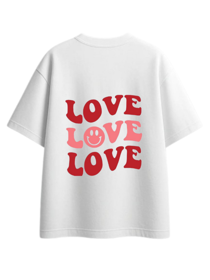VaIentine coupIe t- shirt White Back 10