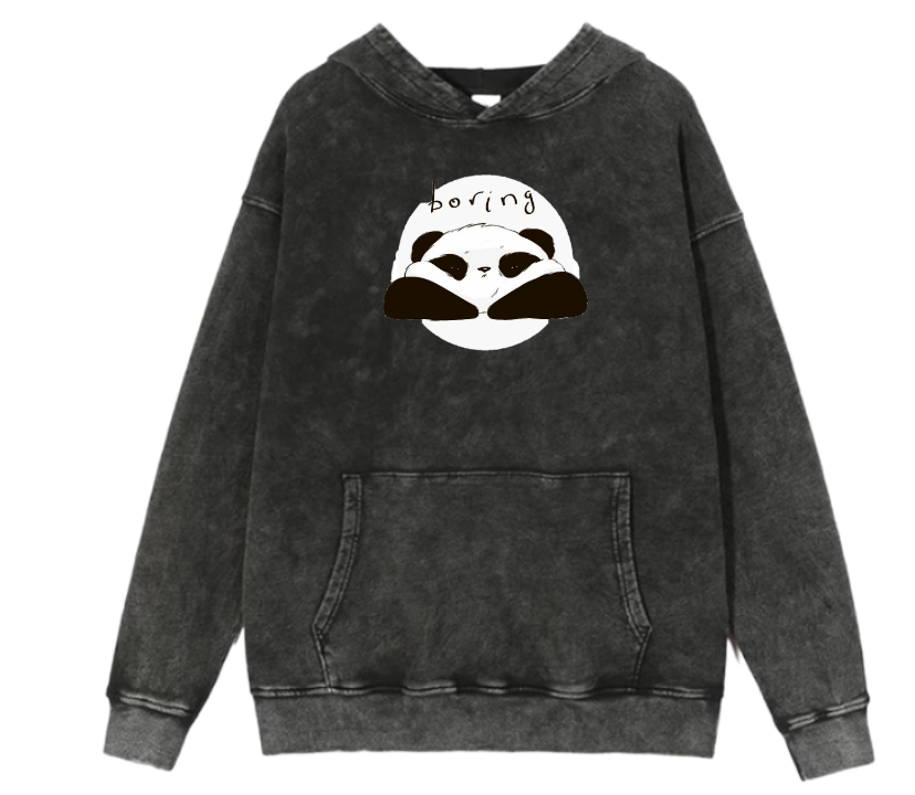PANDA Oversize Hoodie Washed 10