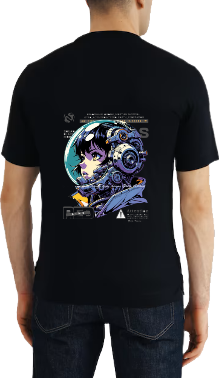 Echo Girl t- shirt One Size Black Back 10