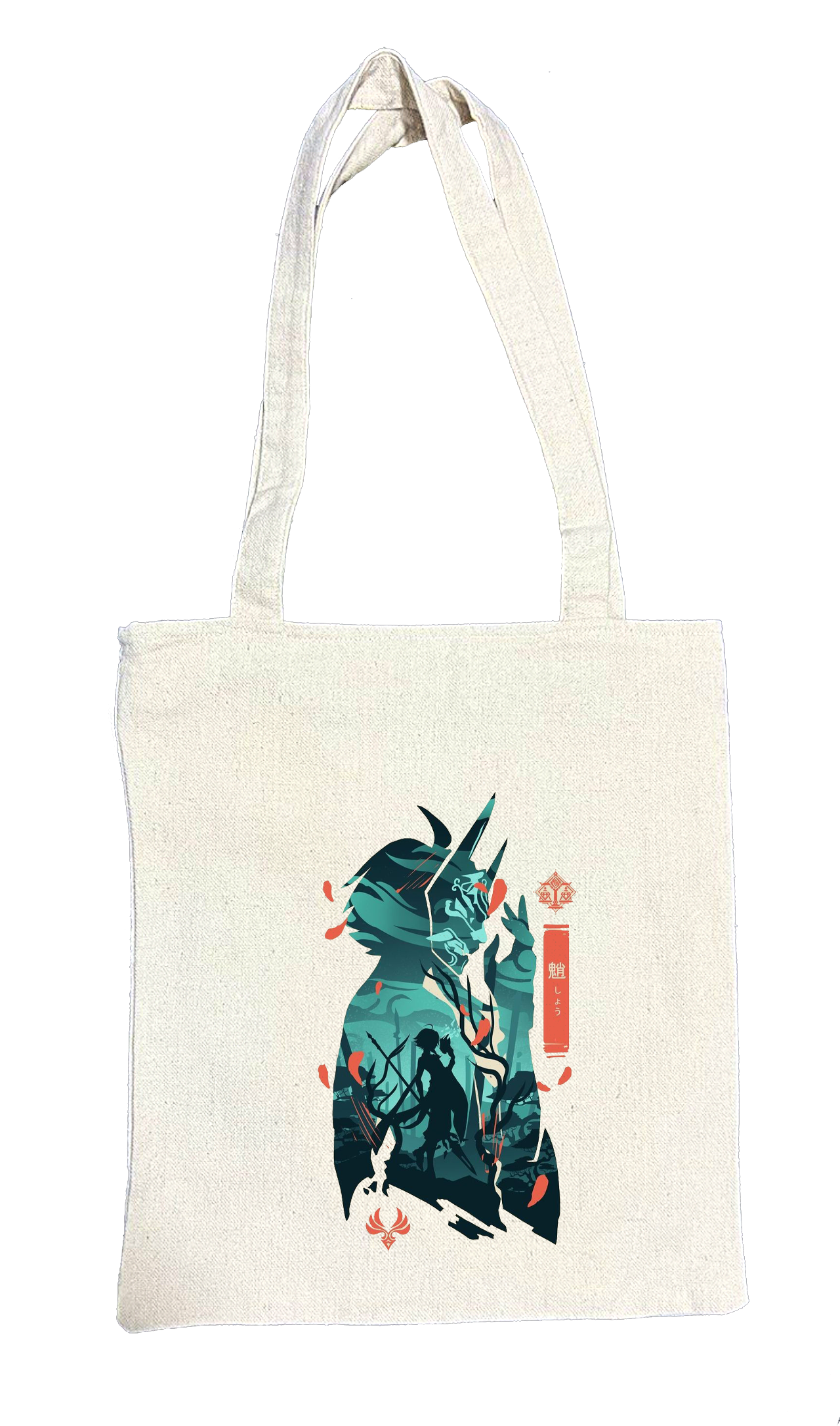 genshin impact Xiao tote bag beige 10