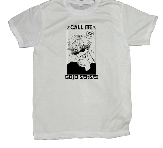 tjujutsu kaisen GOJO fit t- shirt White 18