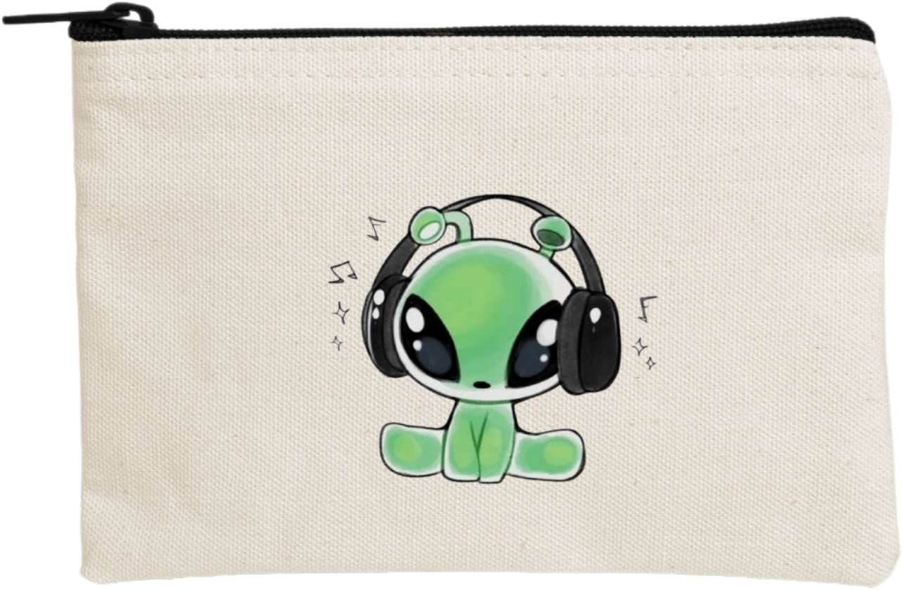 aliens wallet pencil case Beige 10