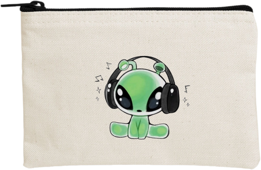 aliens wallet pencil case Beige 10