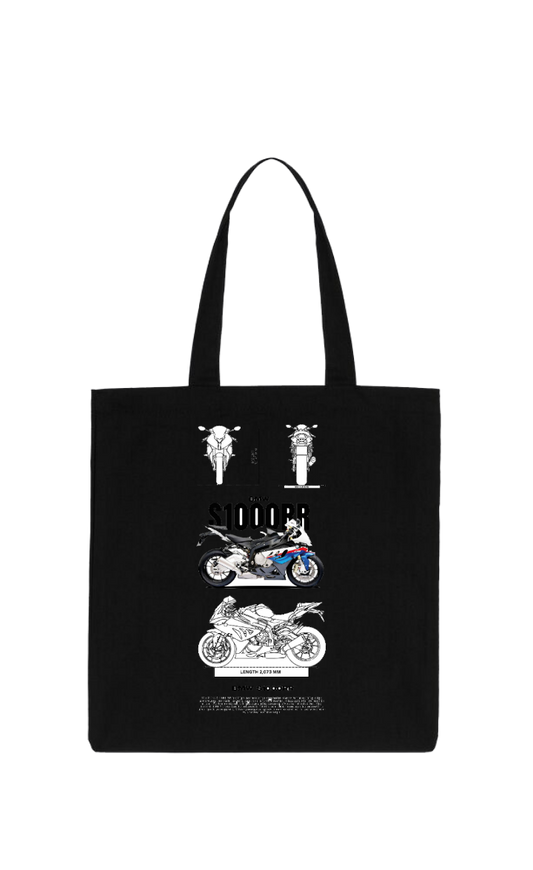 MOTOR CYCLE tote bag Black 10