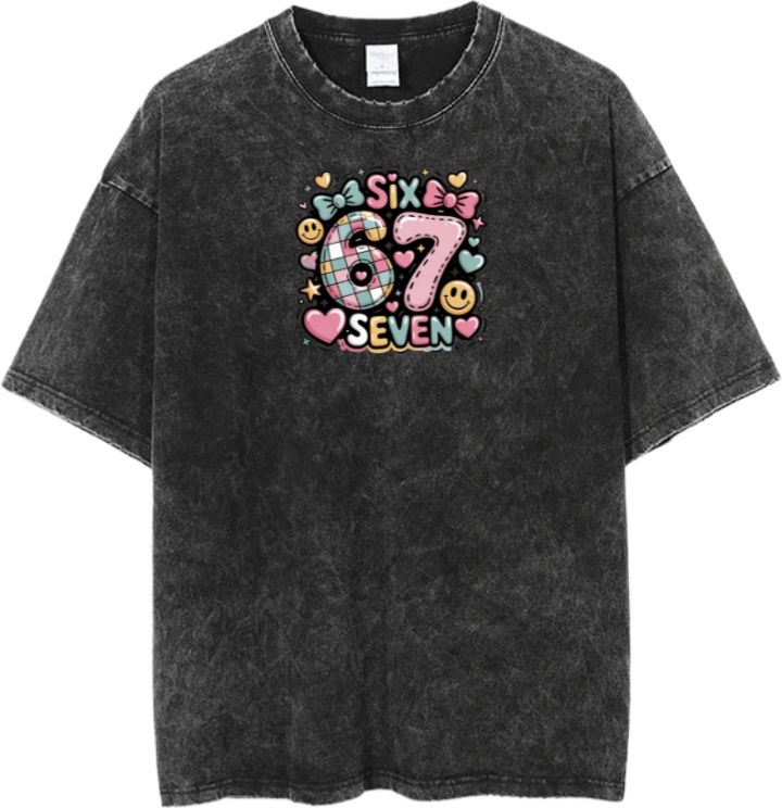 67 designs One Size t- shirt Washed 10