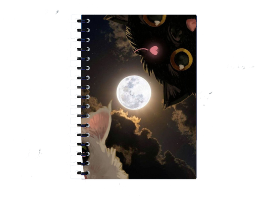 Notebook Black Cat and Full Moon 110
