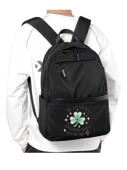 i'm so lucky, everything works out for me School Back bag bag 156