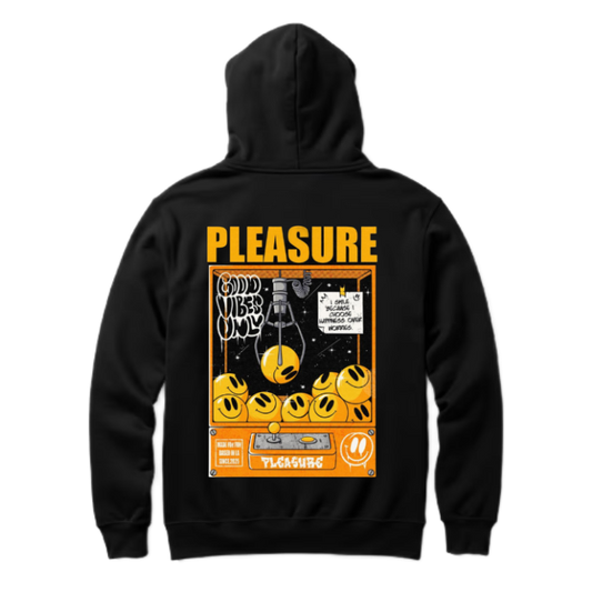 PLEASURE One Size hoodie Black Back 110
