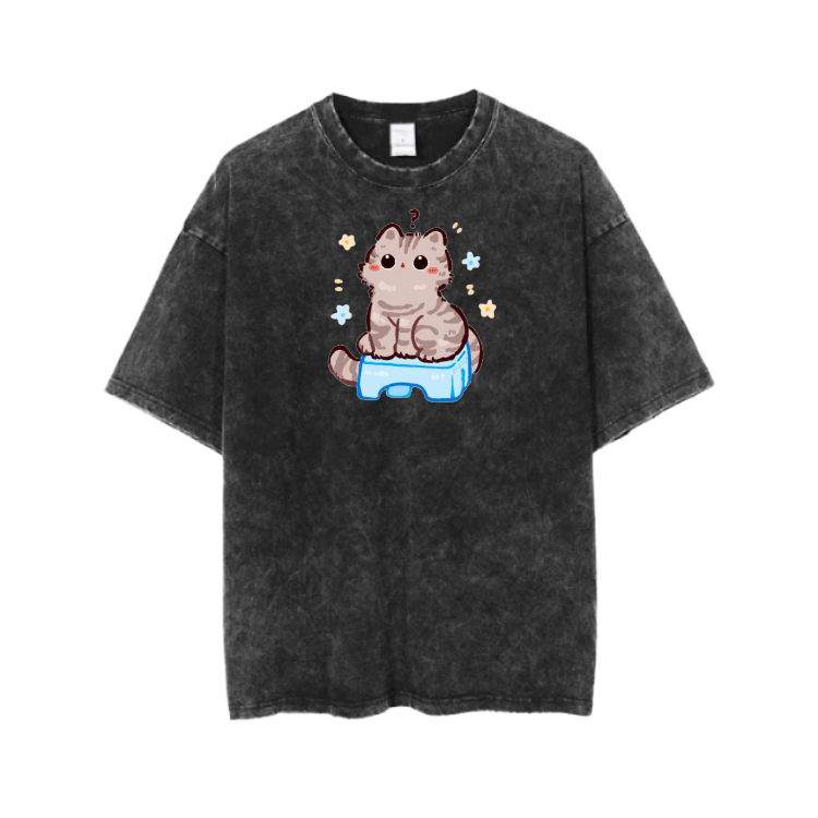 cat One Size t- shirt  Washed 110