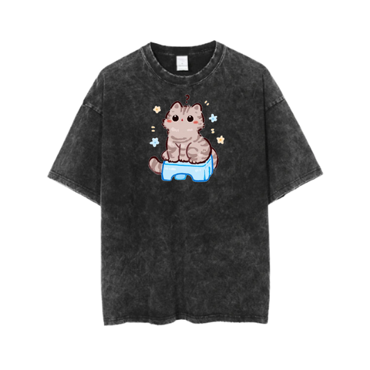 cat One Size t- shirt  Washed 110