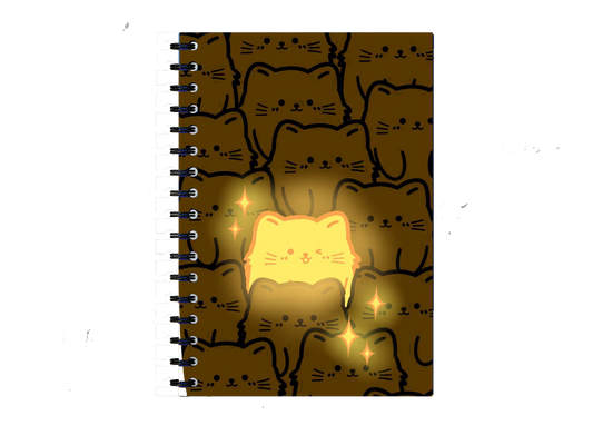 Notebook Glowing Cat 111
