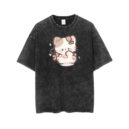 cat One Size t- shirt  Washed 111