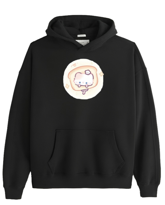 cat Oversize Hoodie Black 111