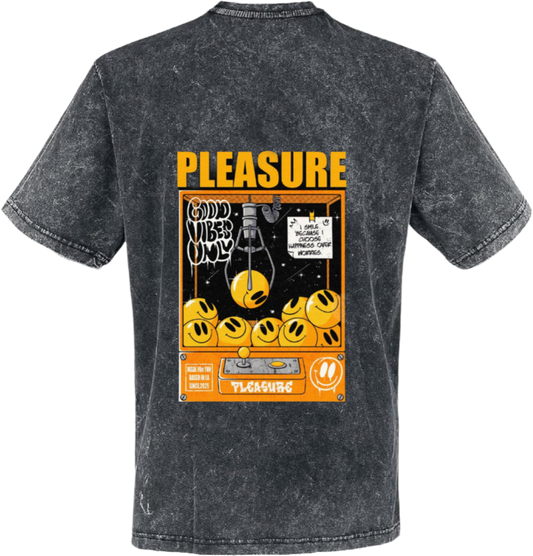 PLEASURE t- shirt One Size Washed Back 111