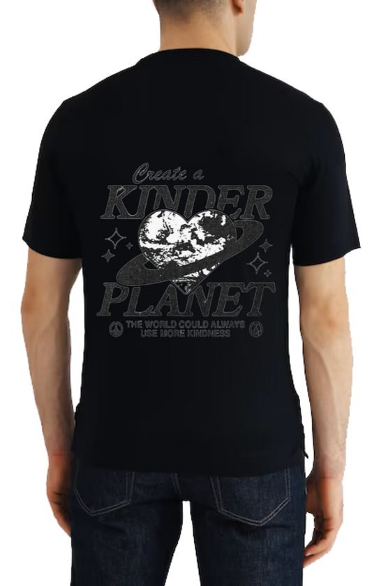 Create a KINDER t- shirt One Size Black back 111