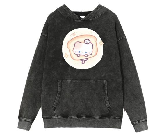 cat Oversize Hoodie Washed 112