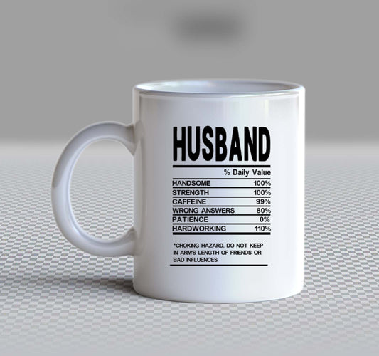 HUSBAND Back text Mug 112