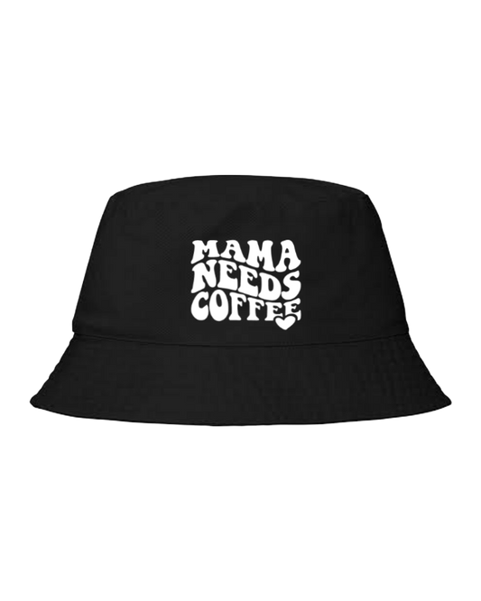 Bucket hat Fishman hat cap  MAMA NEEDS COFFEE 112