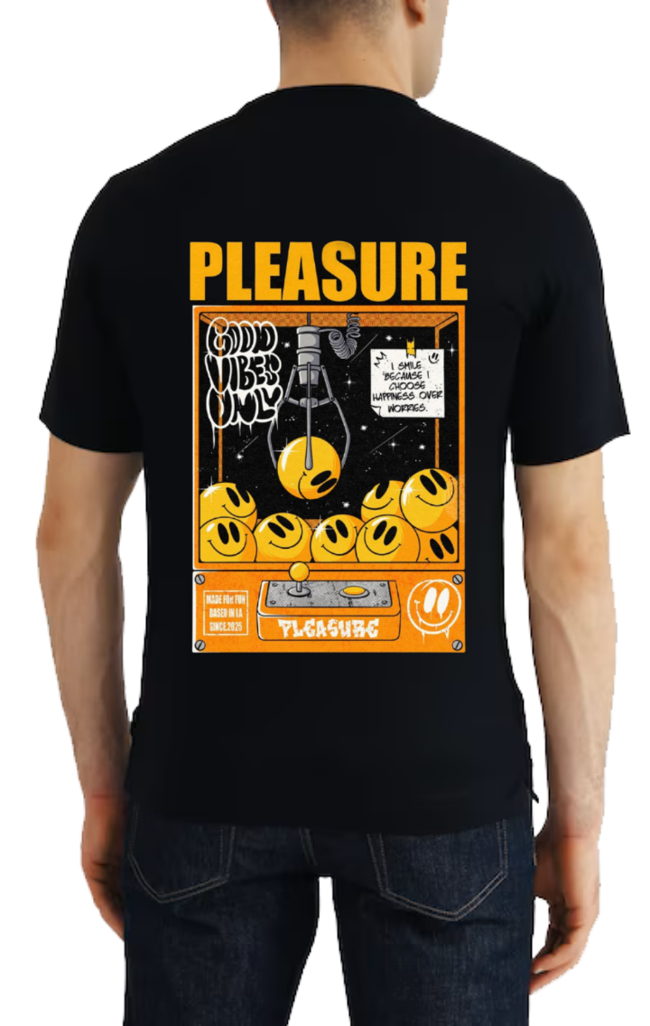PLEASURE t- shirt One Size Black back 112