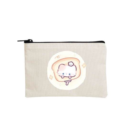 cat wallet pencil case Beige 113