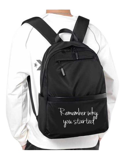 Remember why you started School Back bag bag 159