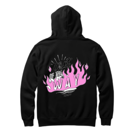Orat OF THE WAY One Size hoodie Black Back 113