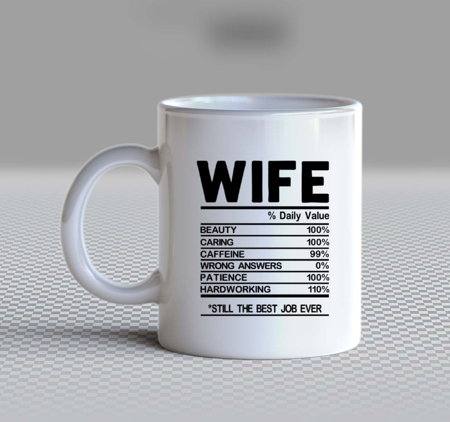WIFE Back text Mug 113
