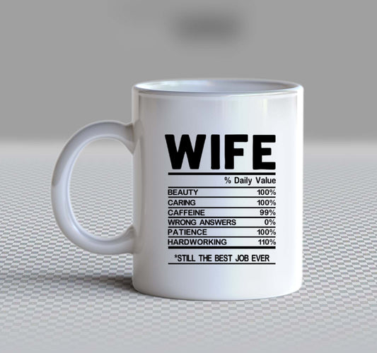 WIFE Back text Mug 113