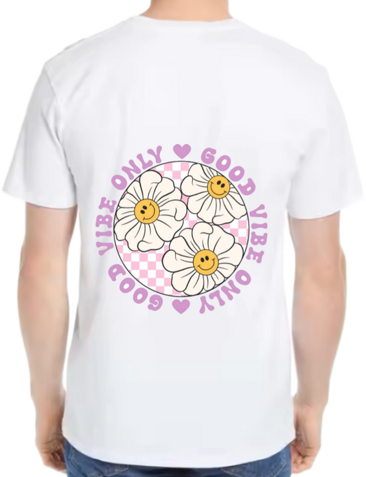 Good Vibes Only t- shirt One Size White back 113
