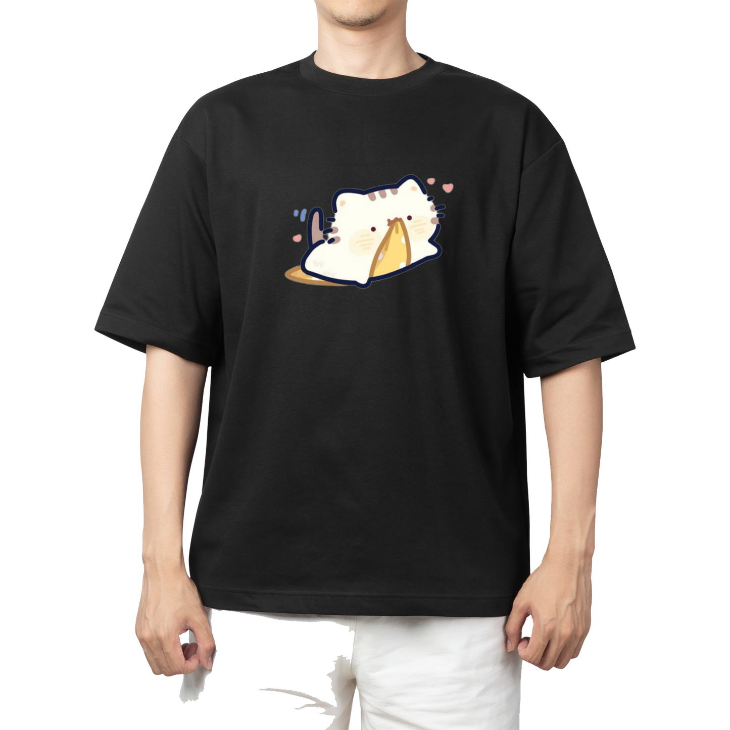 cat One Size t- shirt Black 114