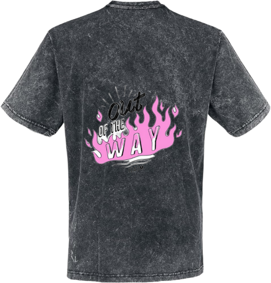 Out OF THE WA WAY t- shirt One Size Washed Back 114
