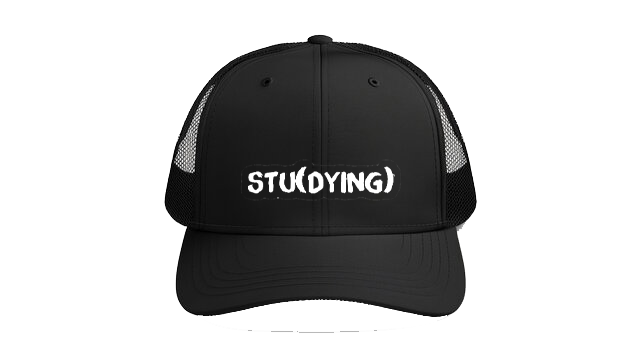 Baseball cap Black STU(DYING) 160