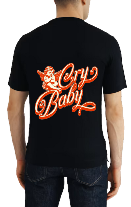 Cry Baby t- shirt One Size Black back 114