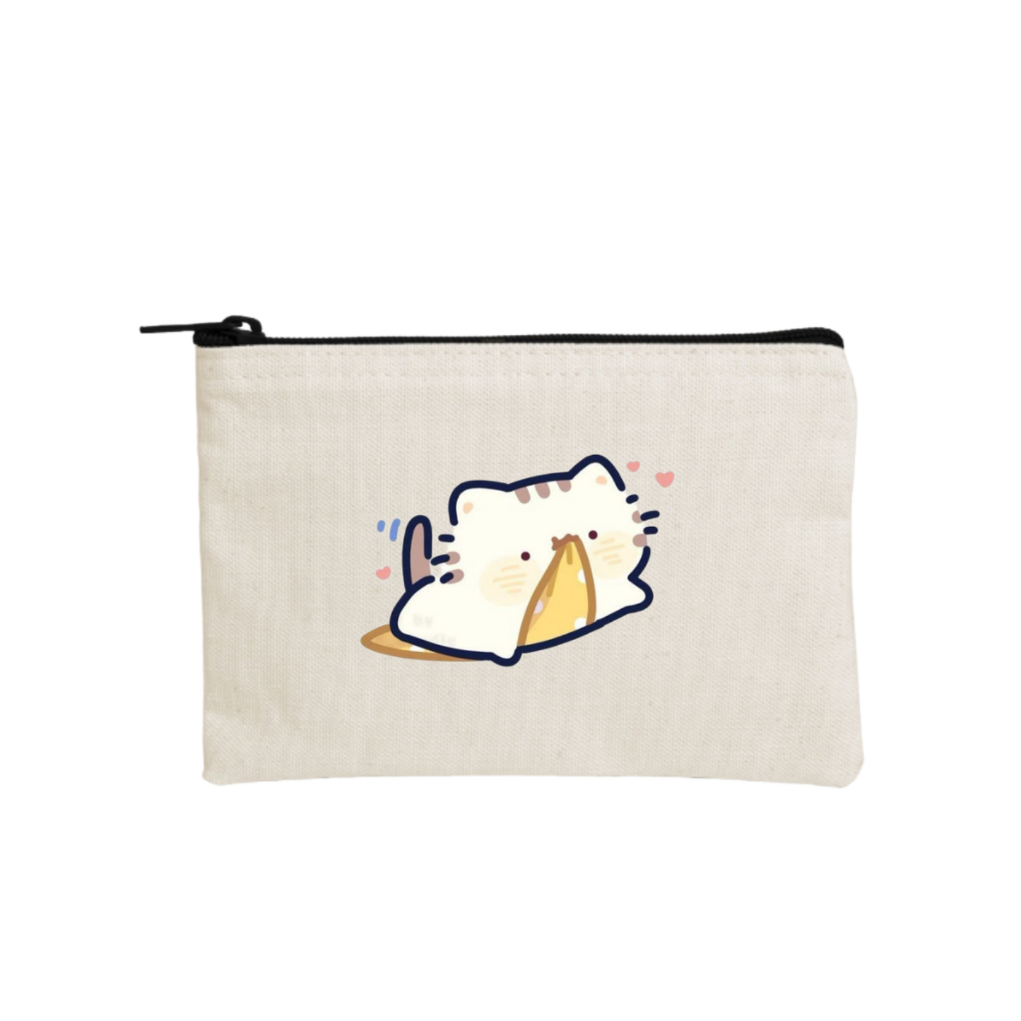 cat wallet pencil case Beige 115