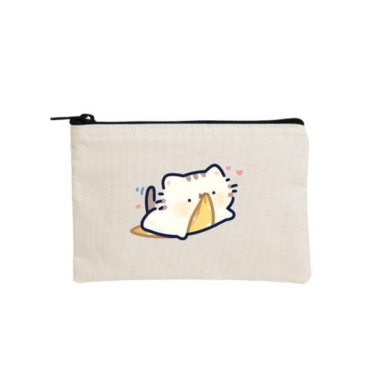 cat wallet pencil case Beige 115